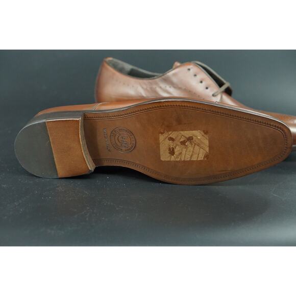 Johnston & Murphy Langford Derby Brown Leather Cap Toe Oxford SZ 11.5 Men Dress main image 8